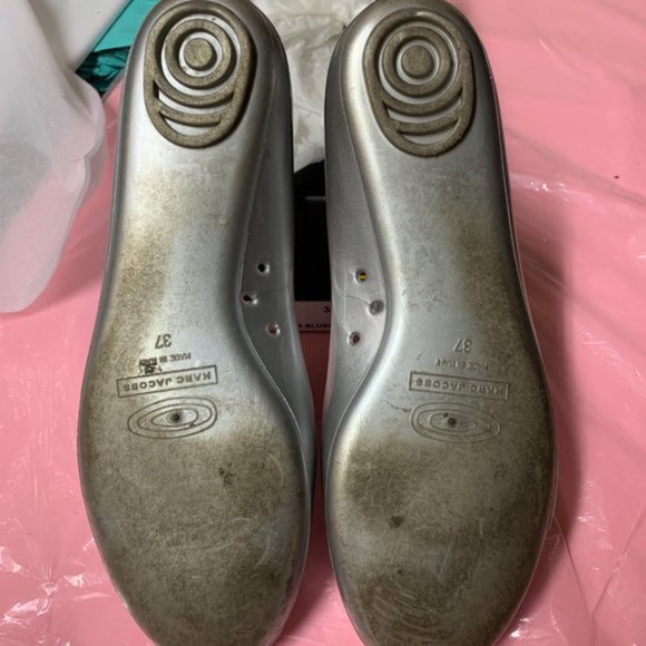 Marc Jacobs Silver Jelly Ballet Flats - Picture 4 of 5
